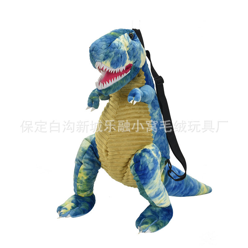 New simulation dinosaur plush toy children's backpack cartoon dinosaur bag mobile phone bag