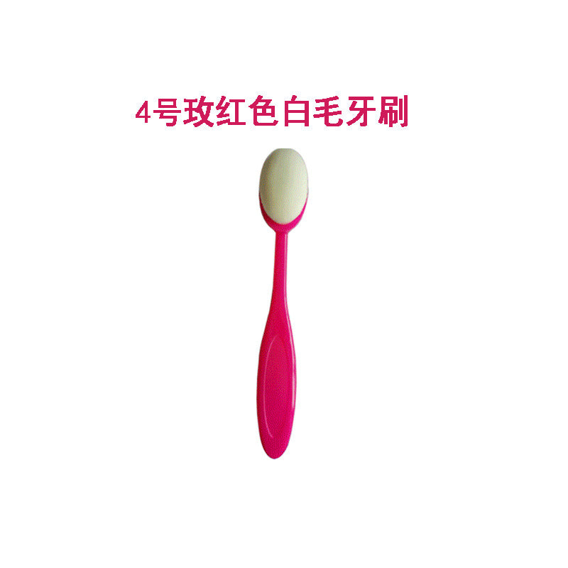 Jincheng stock 4 multicolor toothbrush makeup brush foundation makeup brush portable flexible makeup brush