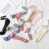 Pearl transparent glass silk women's socks thin Korean cotton socks card silk boat socks vibrato stall