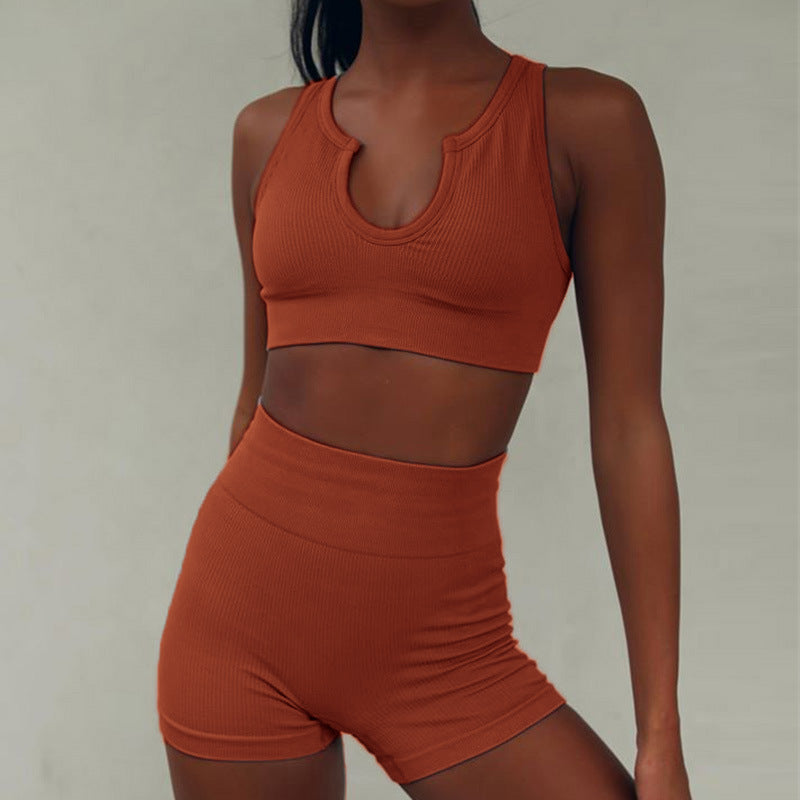 New vest shorts sports two-piece yoga suit