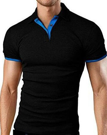 European and American men's short-sleeved top popular fashion polo shirt