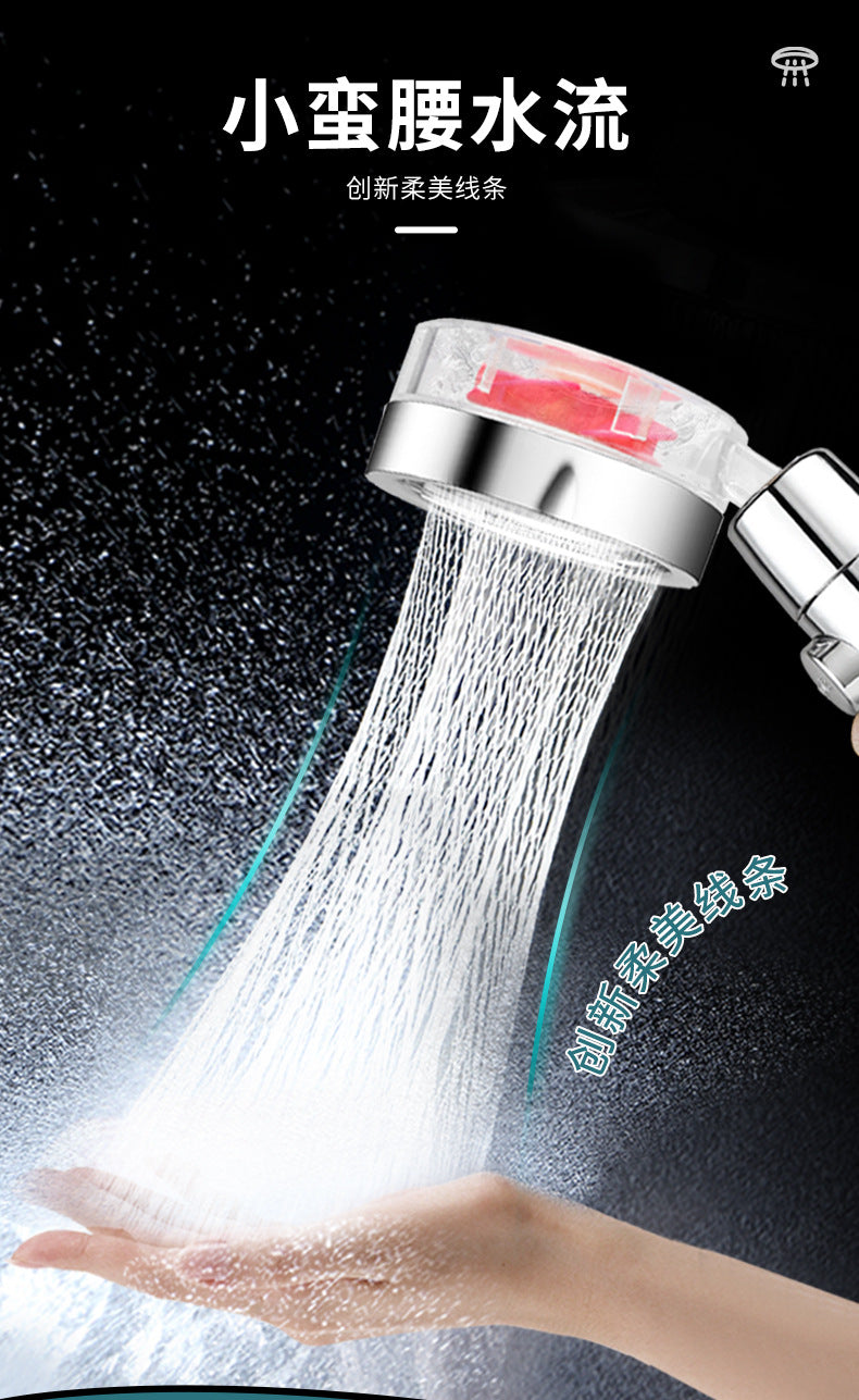 Handheld shower head Household bathroom shower head Handheld shower head Xiaoman waist One-button water stop pressurized shower