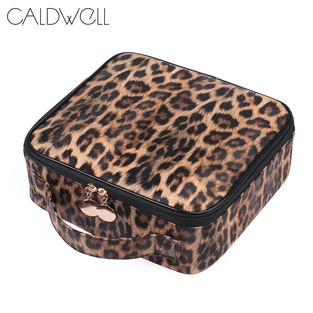 New partition storage cosmetic case portable marble cosmetic bag tattoo nail tool box