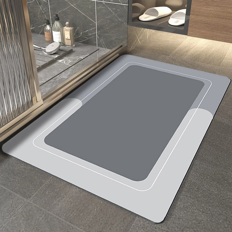 Modern minimalist floor mat soft technology cloth bathroom absorbent and easy-drying floor mat bathroom anti-slip mat bathtub anti-slip mat