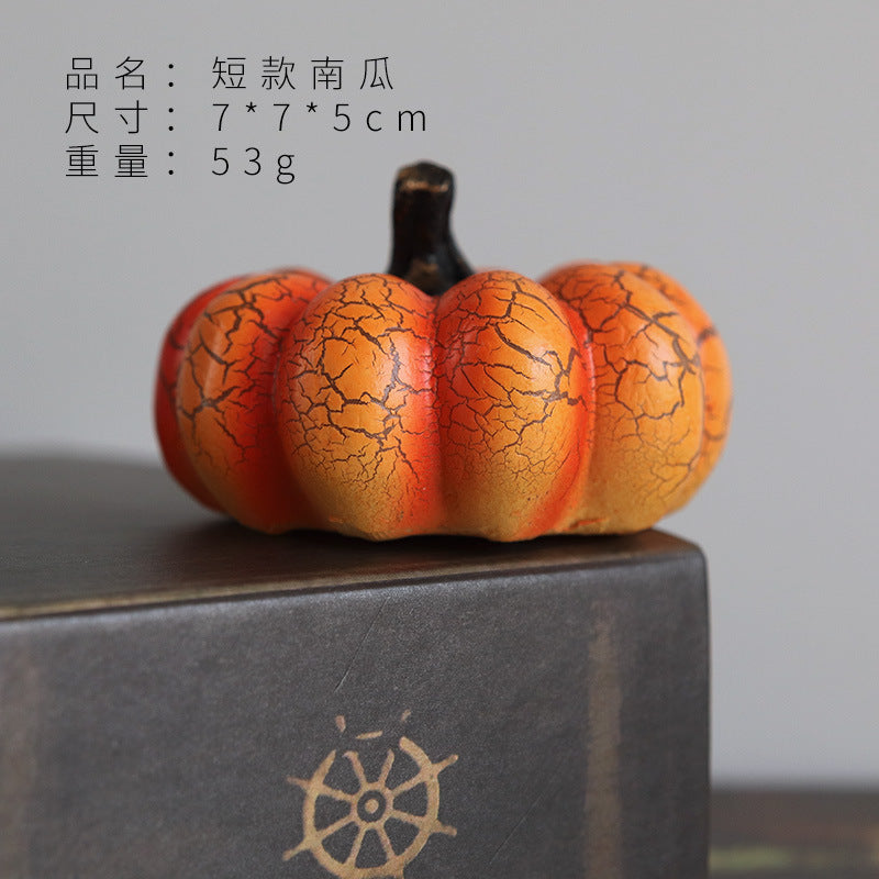 LED warm light atmosphere candle light resin decoration venue layout props Halloween simulation pumpkin lantern