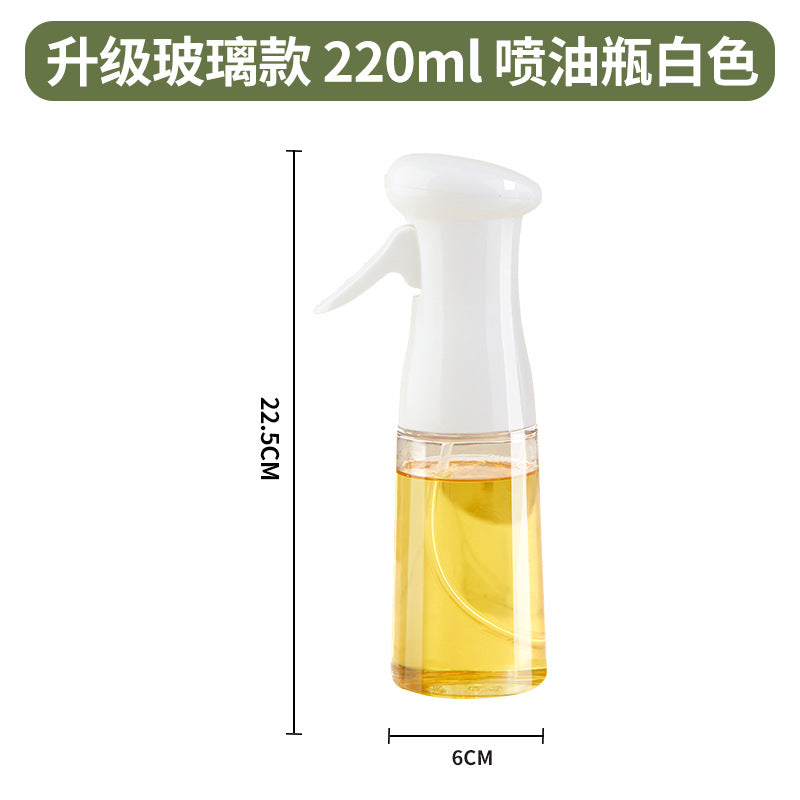 Glass oil spray pot boxed spray spray bottle air pressure edible olive oil oil control bottle