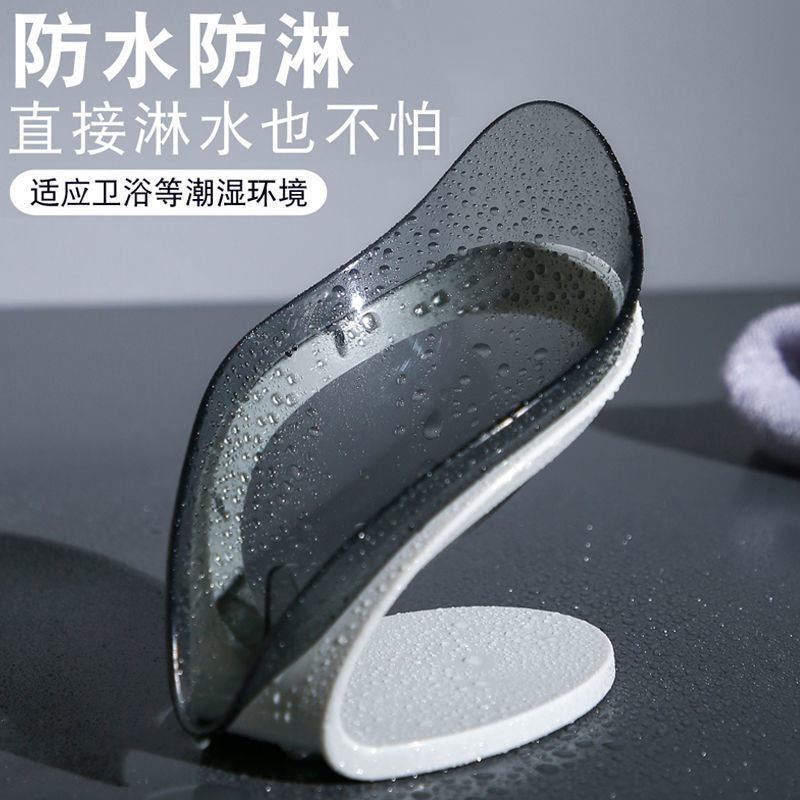 Bathroom Soap Holder Leaf Shape Soap Box Bathroom Kitchen Dish Storage Box Non-slip Drain Soap Storage CaseContainer accessories