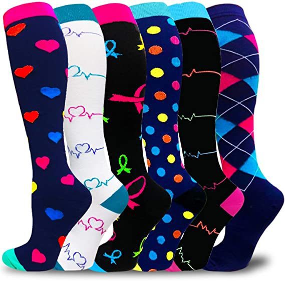 Cross-border new men's and women's long tube compression socks, nurse leggings, long tube running compression socks, outdoor sports socks