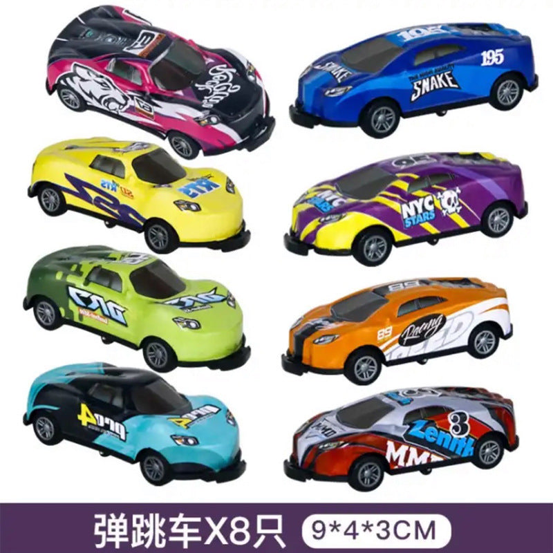 Alloy metal impact rebound catapult car children's toy car model collision car source