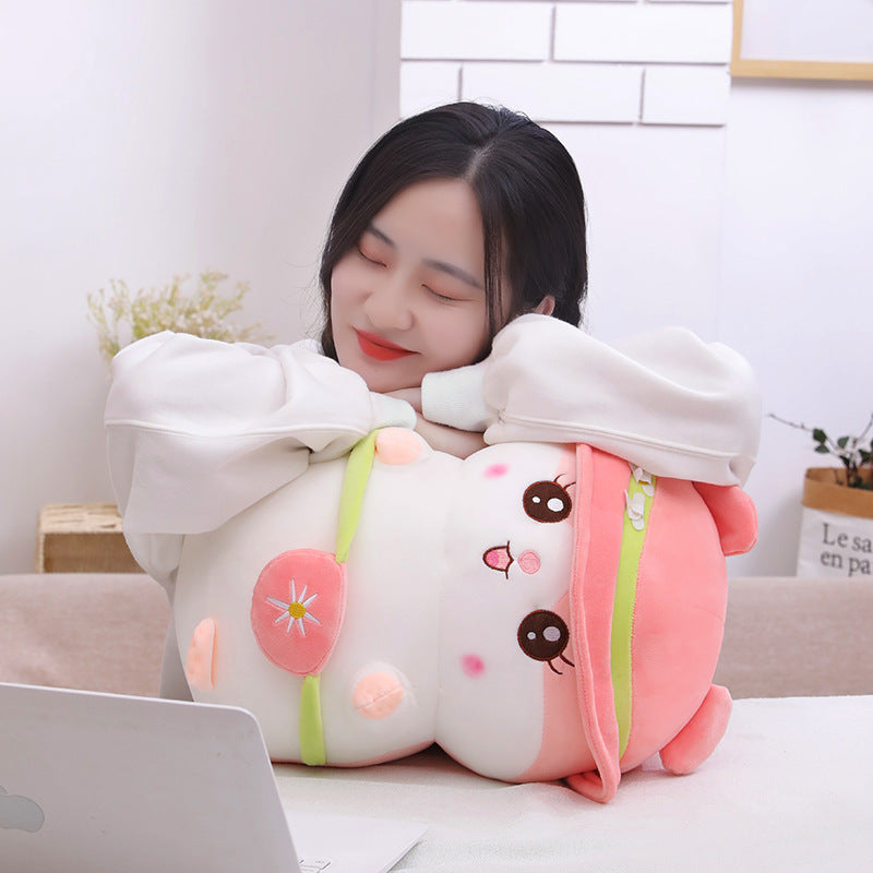 Cute Hamster Plush Toy Creative Doll Ragdoll Girls Sleeping Bed Super Soft Pillow Children's Gift