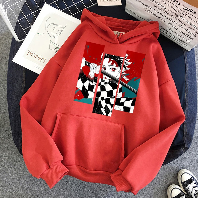 Men's and women's clothing daily comic cartoon anime print sports hooded sweatshirt