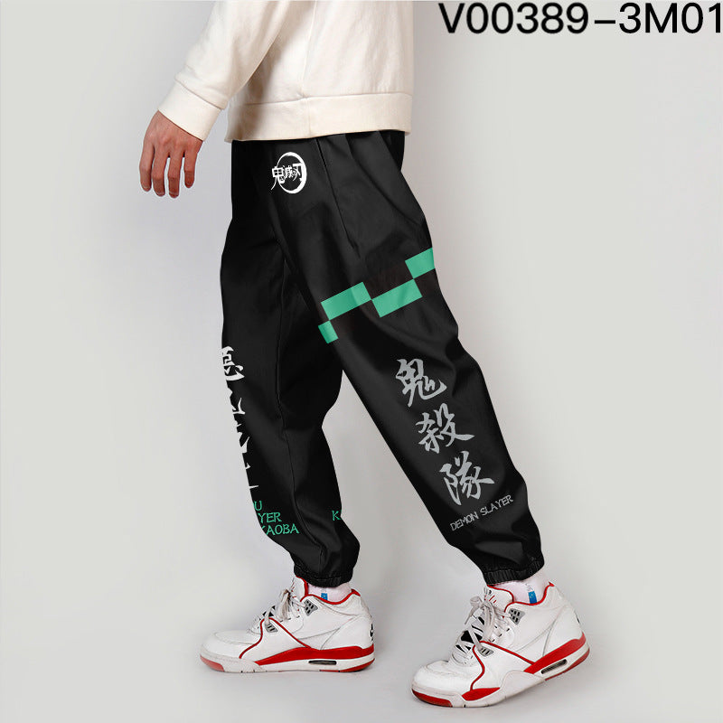 Cross-border men's clothing trend digital printing casual footwear overalls