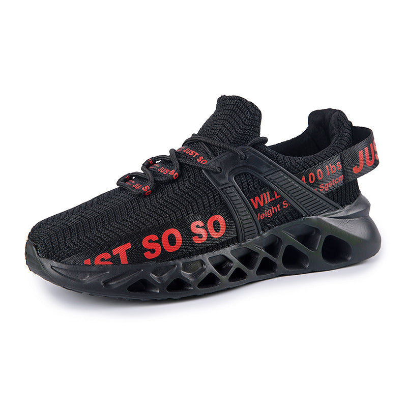 European and American Fashion Breathable Sports Casual Shoes Shock Absorbing Running Shoes Couple Mesh Shoes