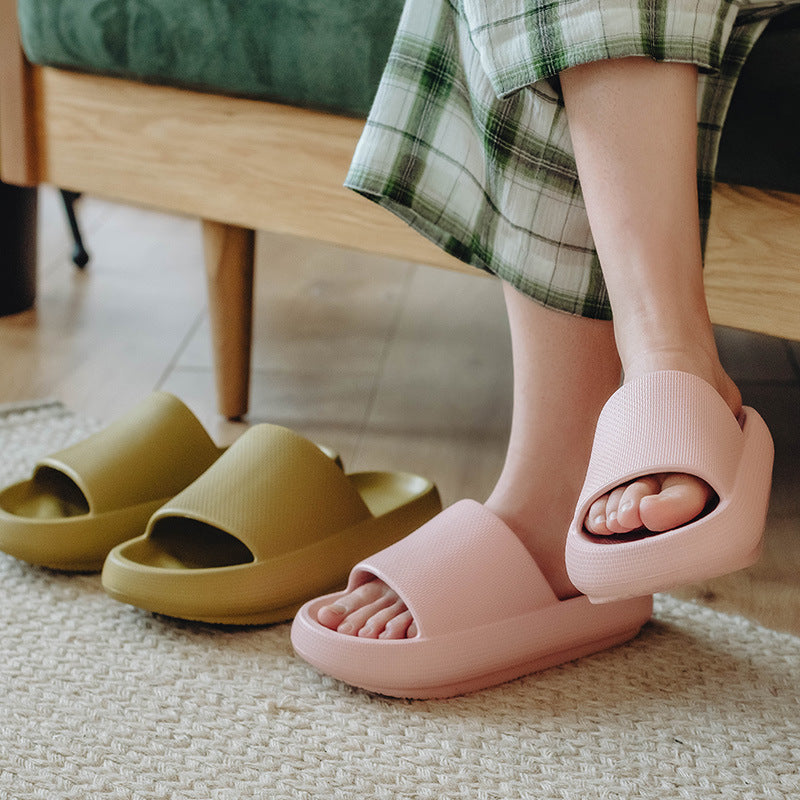 Thick bottom bathroom men and women household slippers indoor