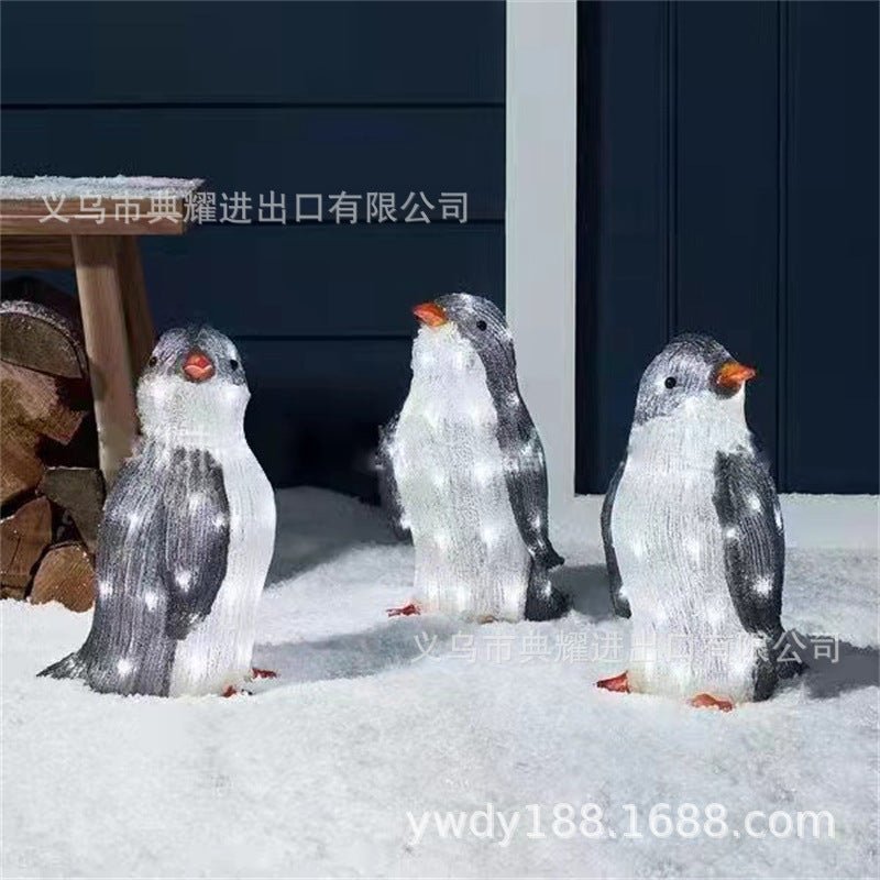 Light-Up Penguin Christmas Decoration Penguin Christmas Decoration Garden Decoration