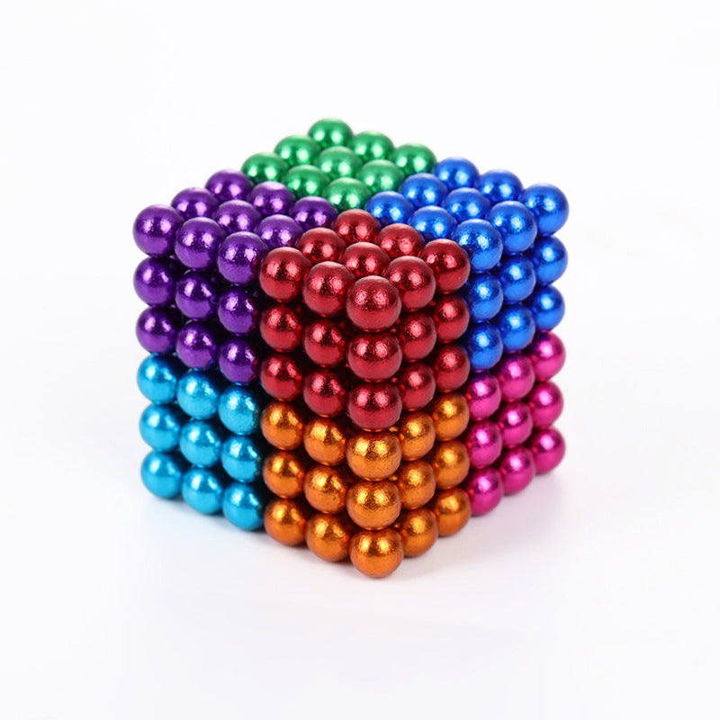 5mm216pcs Color Magnetic Ball Bucky Ball Magnetic Ball Magnetic Rubik's Cube Jigsaw Toy