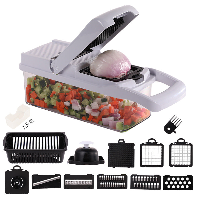 Simple multi-purpose kitchen vegetable and fruit dicing processing multiple functions convenient vegetable cutting machine