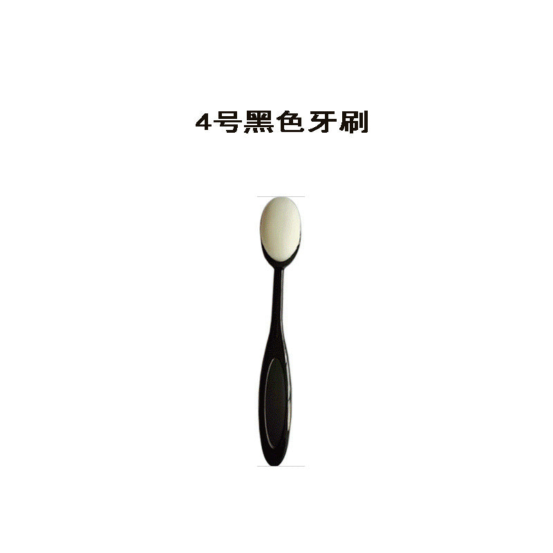 Jincheng stock 4 multicolor toothbrush makeup brush foundation makeup brush portable flexible makeup brush