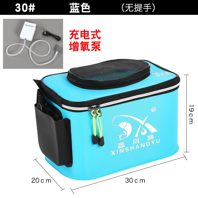 Fishing bucket, fish box, live fish bucket, fish guard bucket, eva folding fishing box, thickened bucket, fish bucket, fishing gear supplies