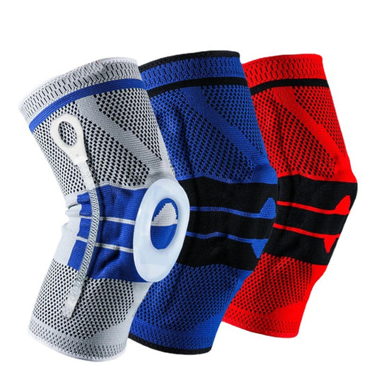 Sports Knee Pads Silicone Spring Support Knee Pads Basketball Cycling Mountaineering Running Fitness Sports Outdoor Knee Pads