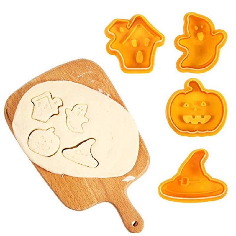 4pcs cartoon biscuit mold DIY Halloween biscuit mold