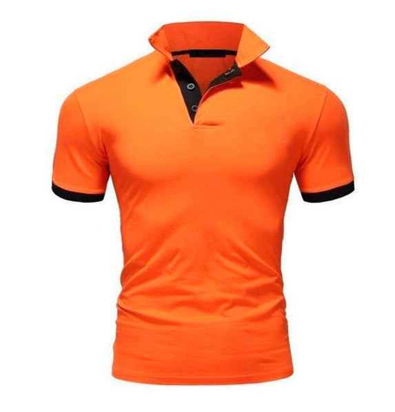 European and American men's short-sleeved top popular fashion polo shirt