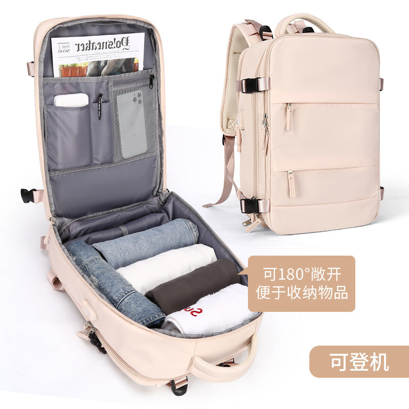 Cross-border new travel backpack super large capacity multi-functional luggage dry and wet storage backpack short-distance business trip mummy bag