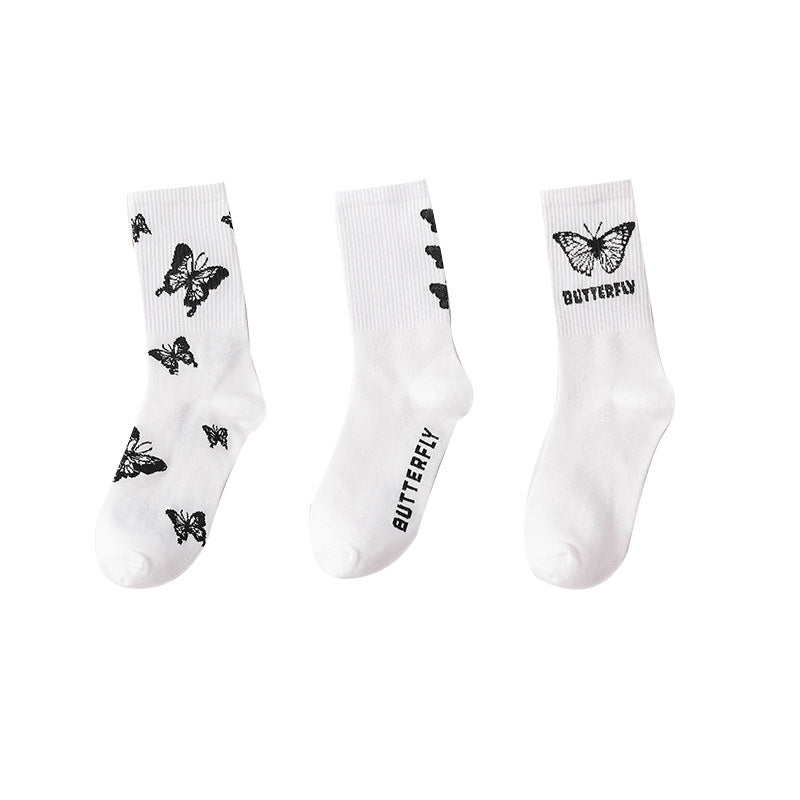 Butterfly socks tube socks