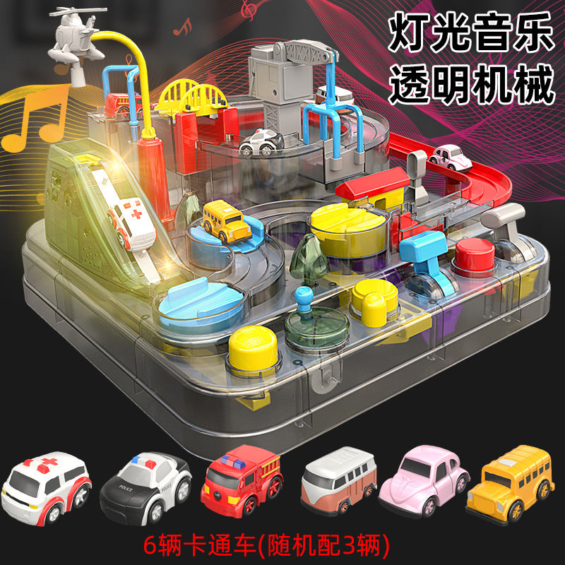 Car Adventure Train Rail Car Cross-border Hot-selling Children's Toy