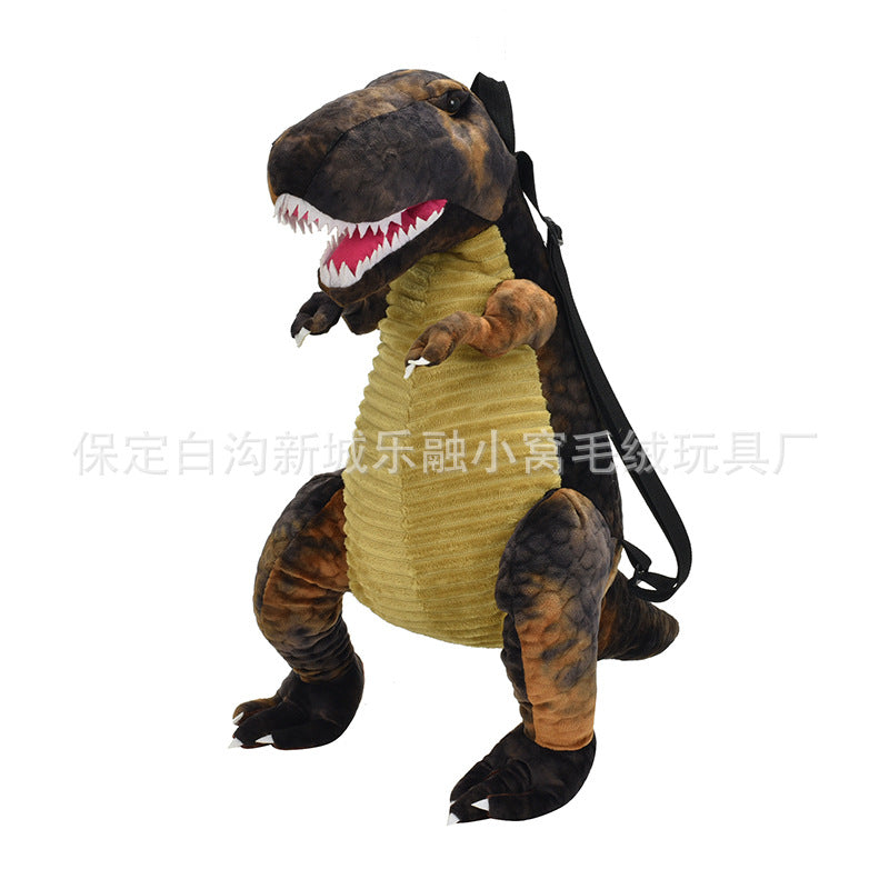 New simulation dinosaur plush toy children's backpack cartoon dinosaur bag mobile phone bag