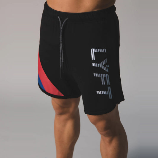 Sports pants men's LYFT shorts muscle fitness brothers tide summer running training breathable stretch casual ins pants