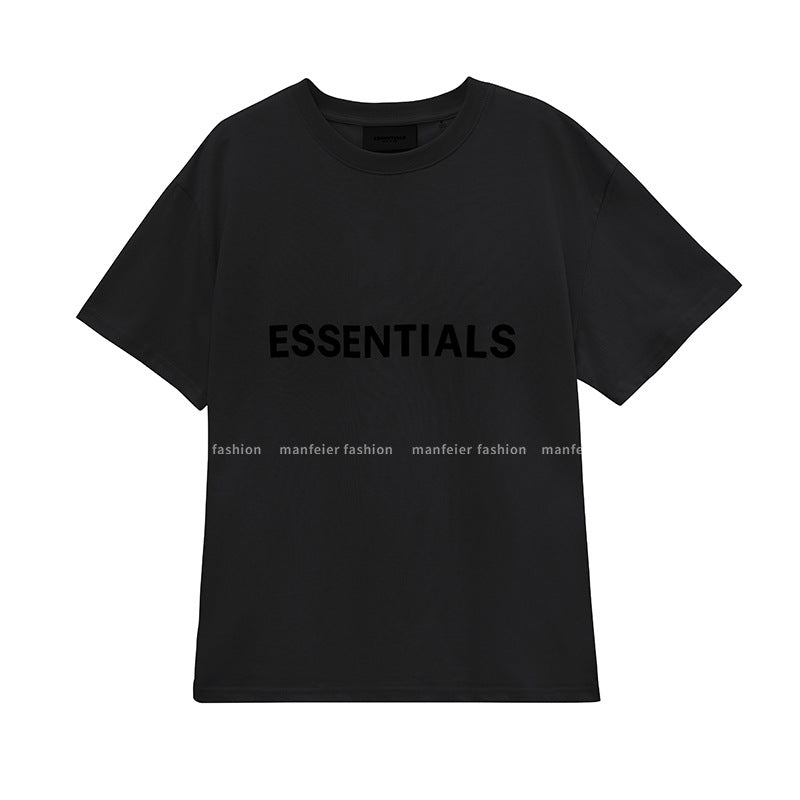 FOG FEAR OF GOD double-line ESSENTIALS chest letter high street short-sleeved T-shirt men and women trend couple