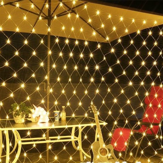 Fishing Net Light LED Outdoor Net Light Lantern Flashing Light String Light Starry Christmas Day Wedding Decoration Light