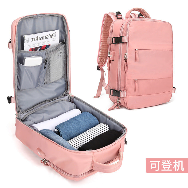 Cross-border new travel backpack super large capacity multi-functional luggage dry and wet storage backpack short-distance business trip mummy bag