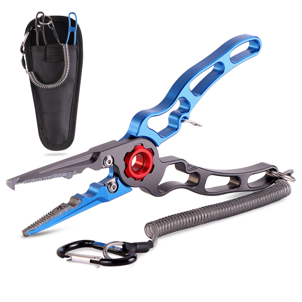 New high-precision lua pliers with lock fishing pliers saltwater-resistant anti-rust fishing supplies titanium alloy pliers head fishing gear