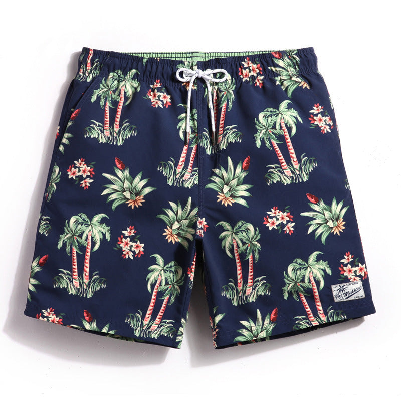 Seaside vacation couple beach pants tide men quick-drying loose large size boxer swimming trunks women beach swimming shorts