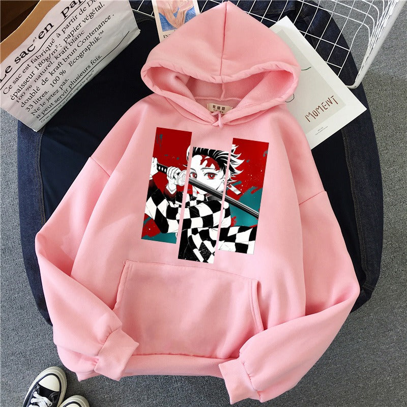 Men's and women's clothing daily comic cartoon anime print sports hooded sweatshirt