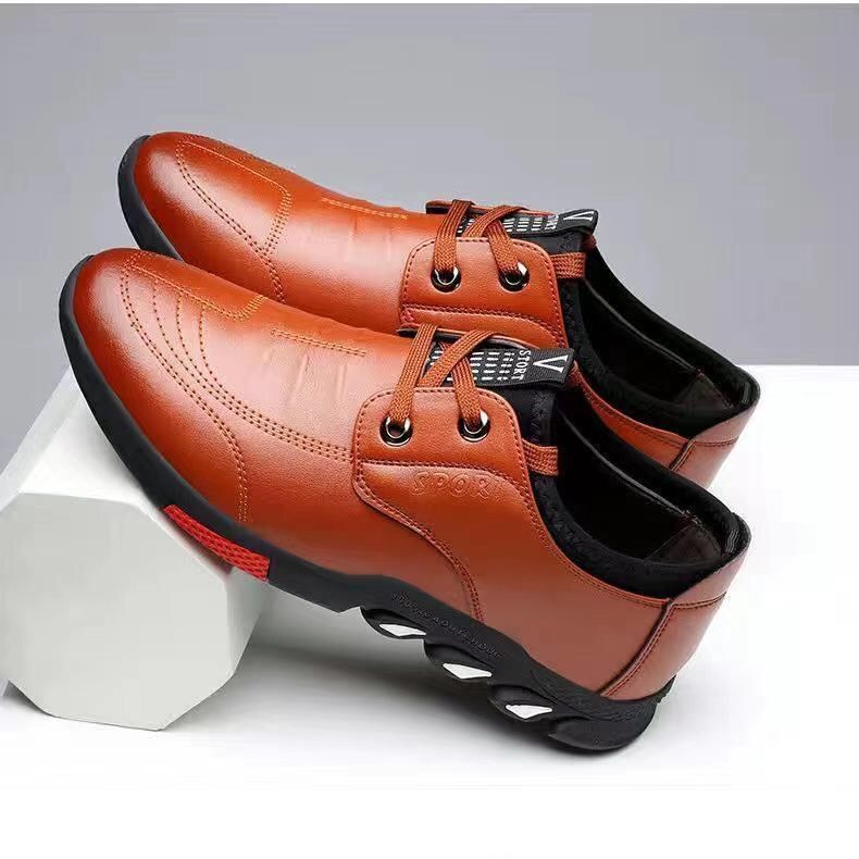 European and American soft leather shoes breathable business shoes