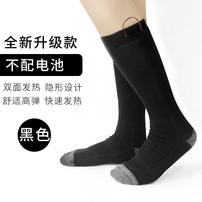 Cross-border rechargeable thermal socks heating men and women heating socks with adjustable temperature lithium battery to keep warm electric heating socks