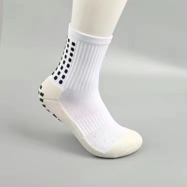 Professional basketball socks men's mid-tube silicone bottom non-slip training socks towel bottom breathable sweat-absorbing running socks football socks