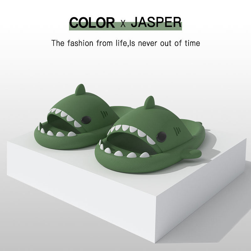 Shark slippers indoor and outdoor funny home cute cartoon sandals