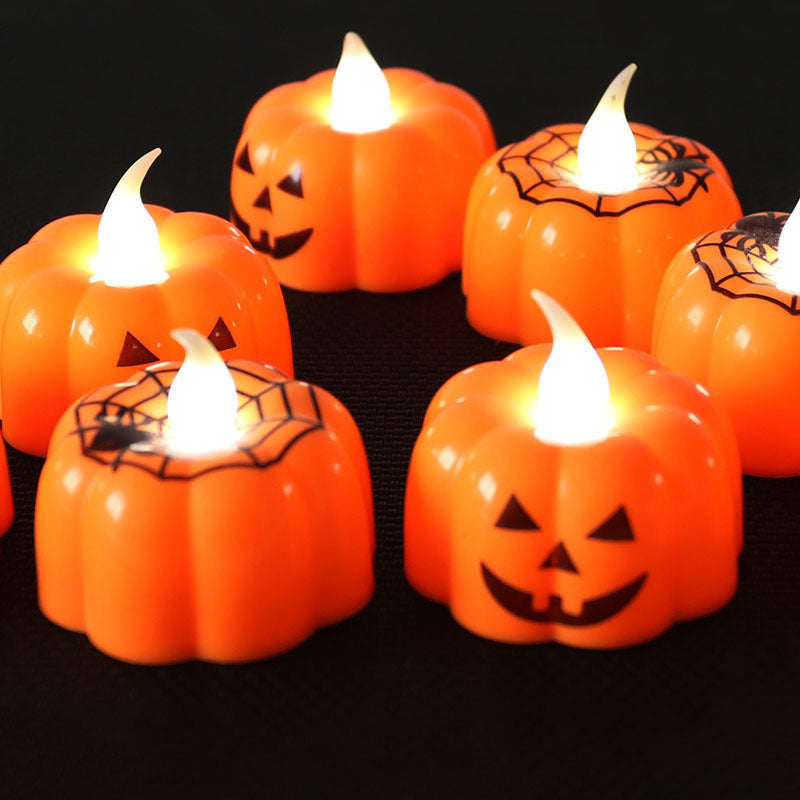 Halloween ghost festival decoration props ornaments LED candle lights pumpkin lights electronic candle lights