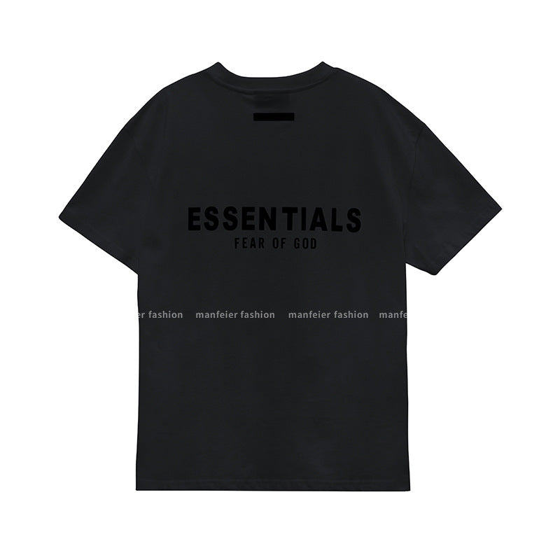 FOG FEAR OF GOD double-line ESSENTIALS chest letter high street short-sleeved T-shirt men and women trend couple