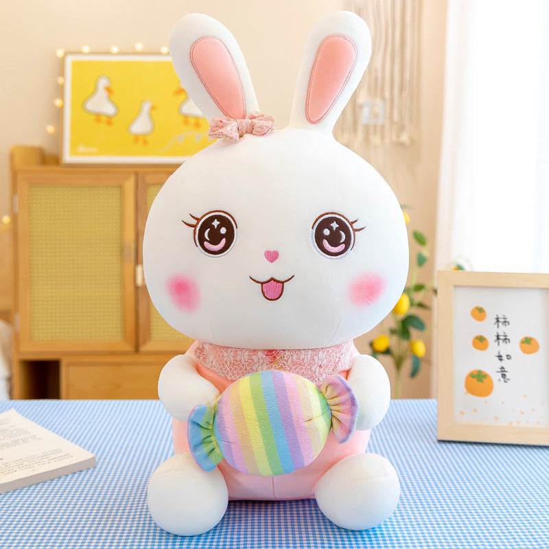 Rabbit Doll Large Plush Toy Cute Soft Candy Rabbit Doll Pillow Children's Gift Easter Gift