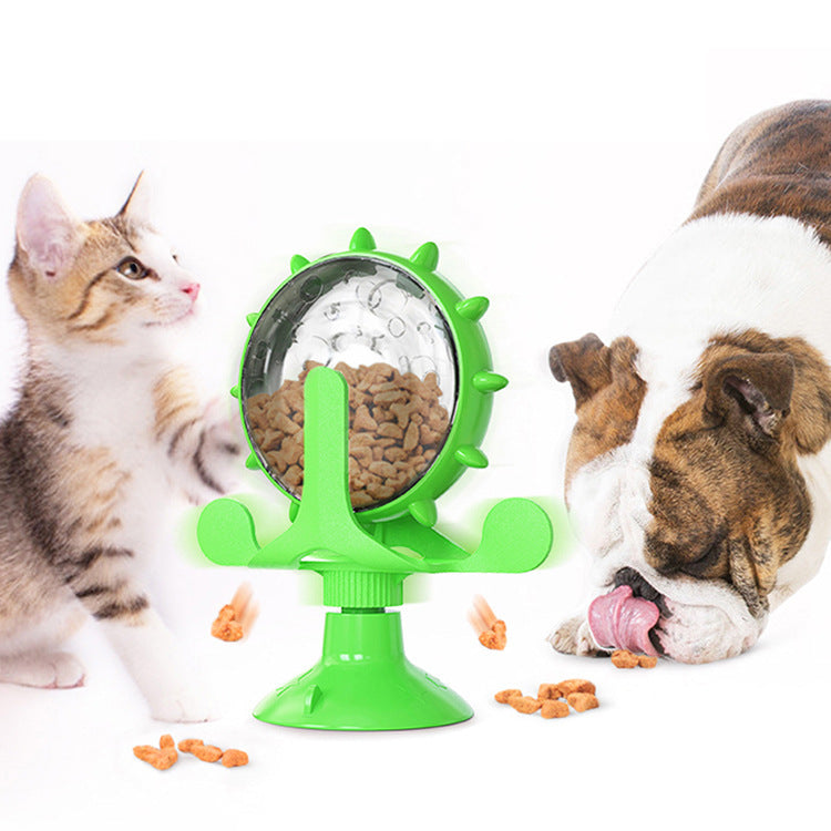 Pet Supplies Windmill Cats Dogs Toys Cat Supplies Funny Cat Leaking Ball Automatic Feeder