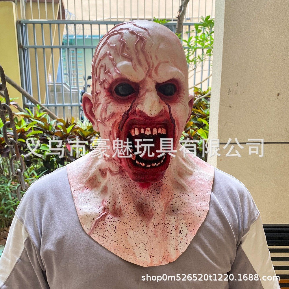 Mike's new mask movable skull mask Halloween skull movable headgear