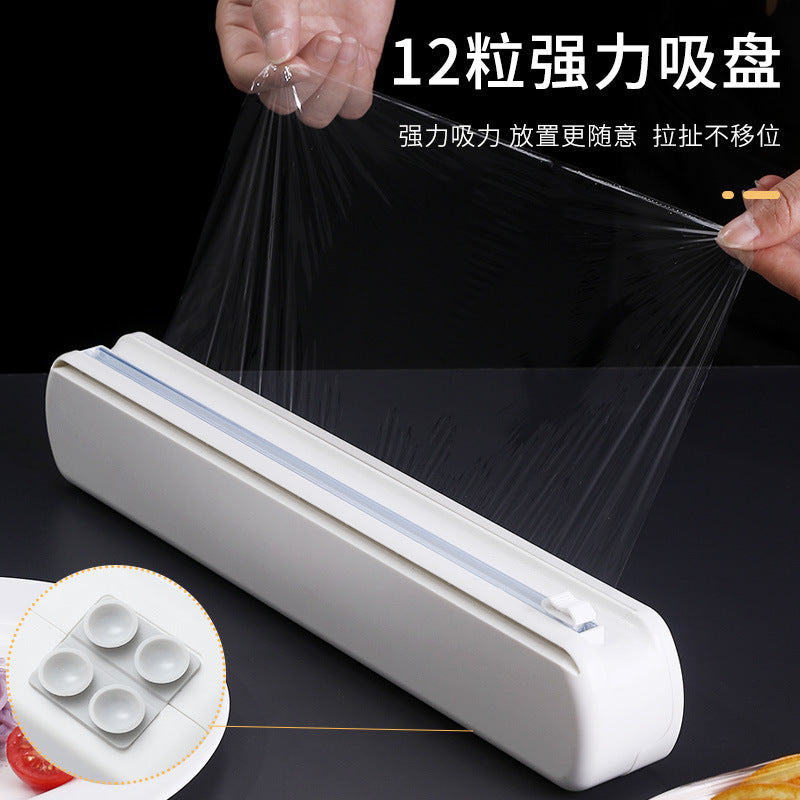 Cling Film Cutter Suction Cup Kitchen Supplies Cling Paper Tin Foil Splitter Box Household