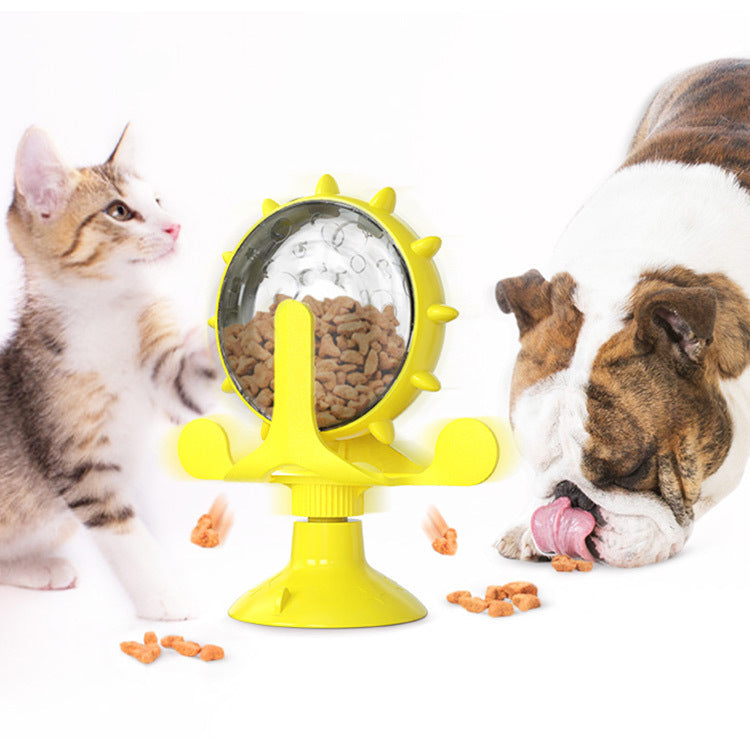 Pet Supplies Windmill Cats Dogs Toys Cat Supplies Funny Cat Leaking Ball Automatic Feeder