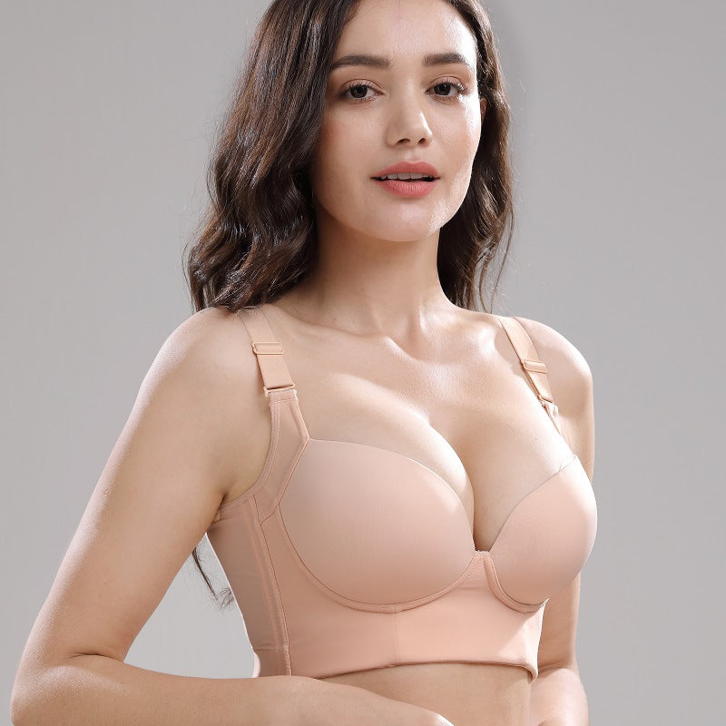 Cross-border new products plus size bra thin section beautiful back plus size underwear