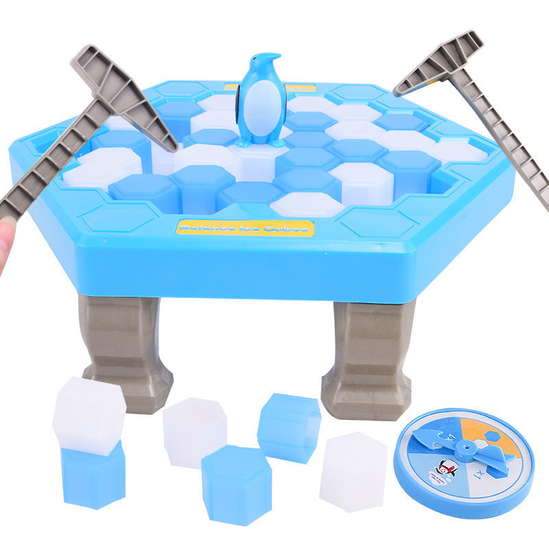 Knock Toys Knock Penguin Building Blocks Children's Parent-Child Desktop Game Penguin Parent-Child Interactive Toys